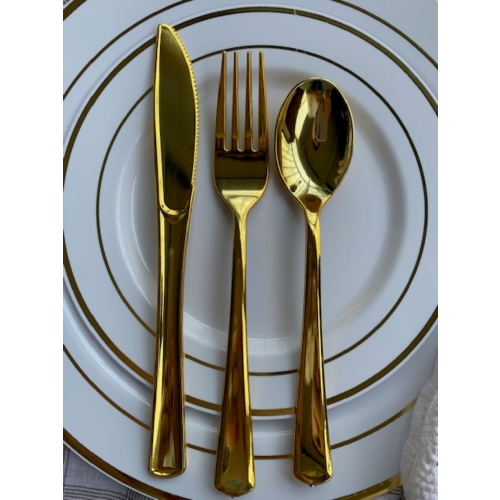 Platos Descartables Vajilla Elegante 175 Piezas