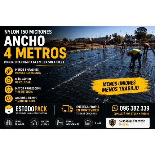 Nylon 150 Micrones Ancho 4 Metros